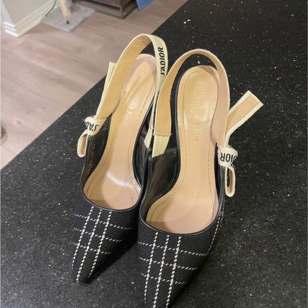 Dior Black and Cream Heels